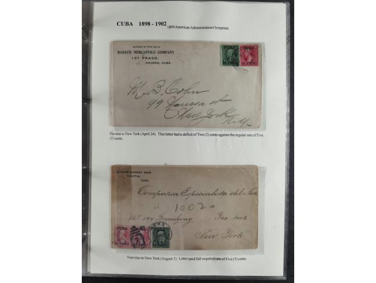 1898/1902, Spanish-American War, specialized collection with many uncommon and significant items such as Spanish Army franchi