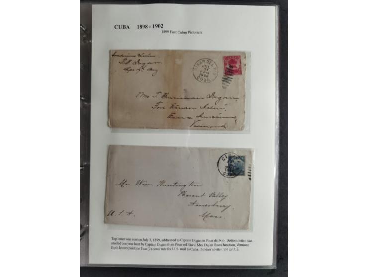 1898/1902, Spanish-American War, specialized collection with many uncommon and significant items such as Spanish Army franchi