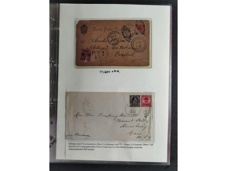 1898/1902, Spanish-American War, specialized collection with many uncommon and significant items such as Spanish Army franchi