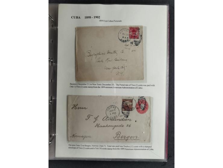 1898/1902, Spanish-American War, specialized collection with many uncommon and significant items such as Spanish Army franchi