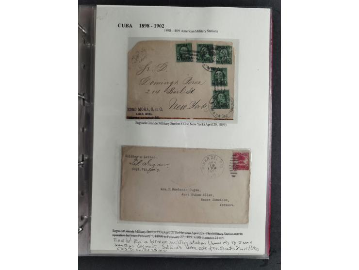 1898/1902, Spanish-American War, specialized collection with many uncommon and significant items such as Spanish Army franchi