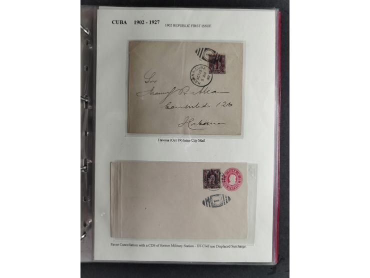 1898/1902, Spanish-American War, specialized collection with many uncommon and significant items such as Spanish Army franchi