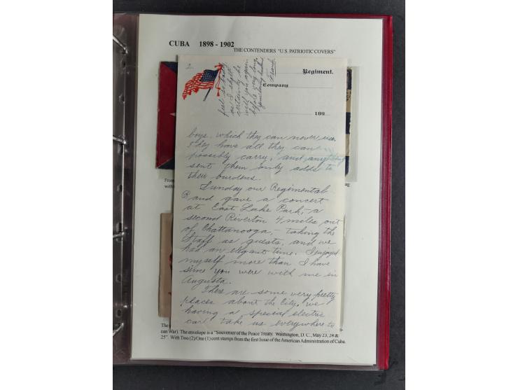 1898/1902, Spanish-American War, specialized collection with many uncommon and significant items such as Spanish Army franchi