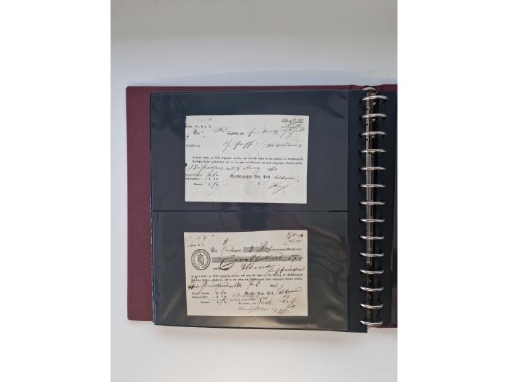 1810/ 68 (ca.), interessante, vorwiegend gestempelte Sammlung mit Briefen, ab Vorphila, dabei Charge-Briefe, Postscheine mit 