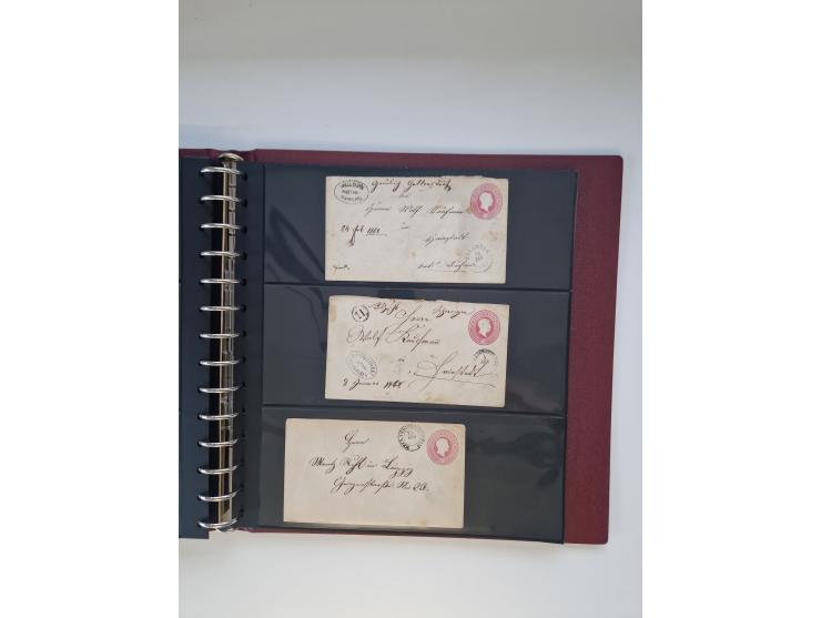 1810/ 68 (ca.), interessante, vorwiegend gestempelte Sammlung mit Briefen, ab Vorphila, dabei Charge-Briefe, Postscheine mit 