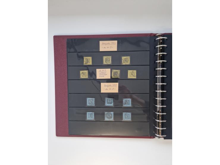 1810/ 68 (ca.), interessante, vorwiegend gestempelte Sammlung mit Briefen, ab Vorphila, dabei Charge-Briefe, Postscheine mit 