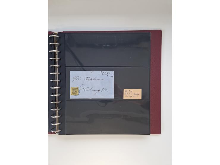 1810/ 68 (ca.), interessante, vorwiegend gestempelte Sammlung mit Briefen, ab Vorphila, dabei Charge-Briefe, Postscheine mit 