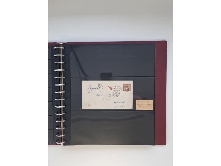 1810/ 68 (ca.), interessante, vorwiegend gestempelte Sammlung mit Briefen, ab Vorphila, dabei Charge-Briefe, Postscheine mit 