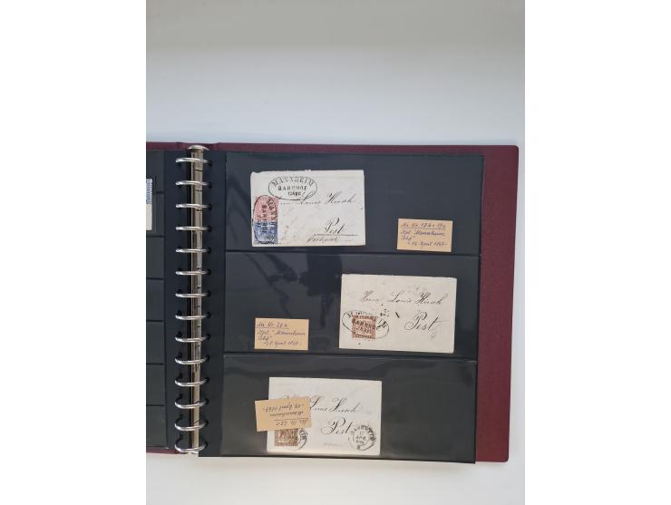 1810/ 68 (ca.), interessante, vorwiegend gestempelte Sammlung mit Briefen, ab Vorphila, dabei Charge-Briefe, Postscheine mit 