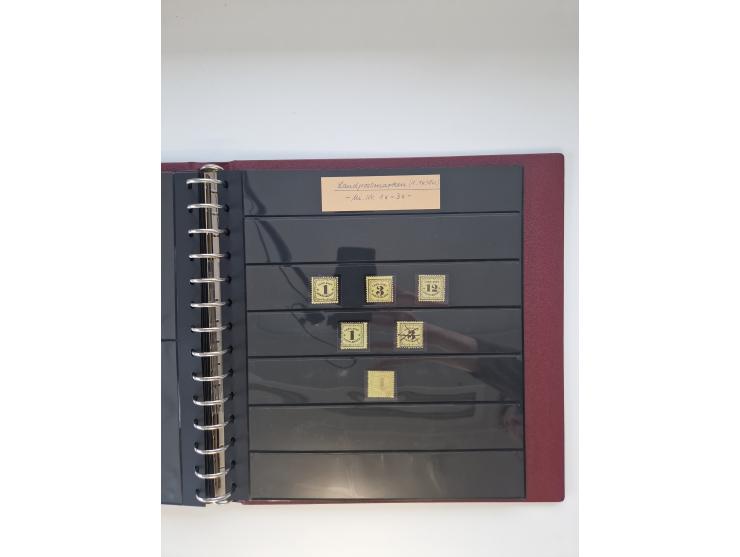 1810/ 68 (ca.), interessante, vorwiegend gestempelte Sammlung mit Briefen, ab Vorphila, dabei Charge-Briefe, Postscheine mit 