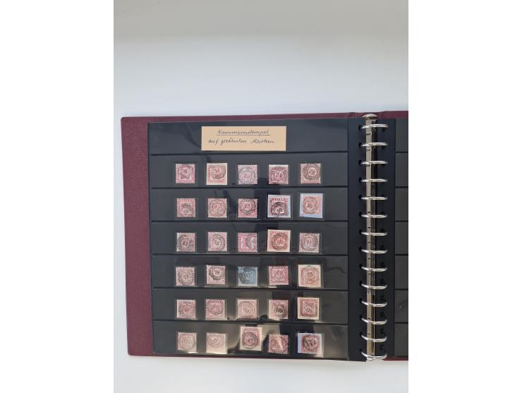 1810/ 68 (ca.), interessante, vorwiegend gestempelte Sammlung mit Briefen, ab Vorphila, dabei Charge-Briefe, Postscheine mit 