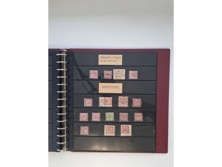 1810/ 68 (ca.), interessante, vorwiegend gestempelte Sammlung mit Briefen, ab Vorphila, dabei Charge-Briefe, Postscheine mit 