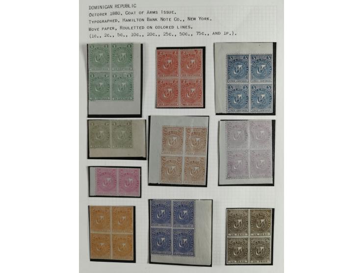 1880, small unused and used collection including some multiples, all on written up pages, mostly good quality