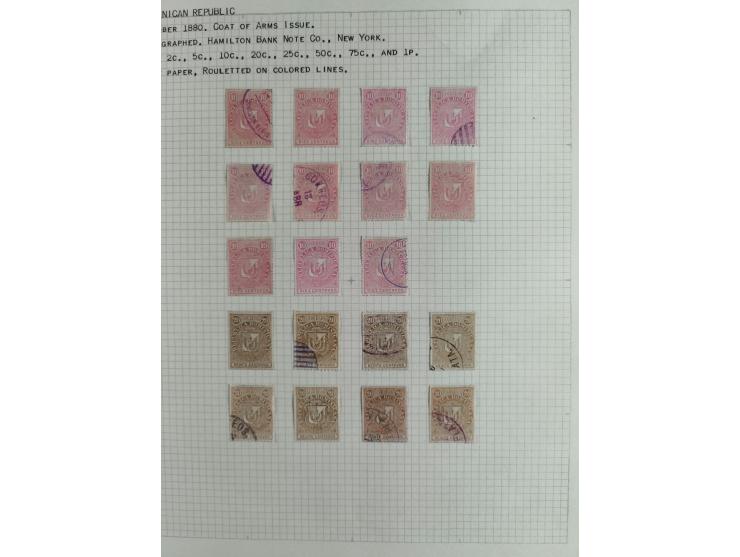 1880, small unused and used collection including some multiples, all on written up pages, mostly good quality