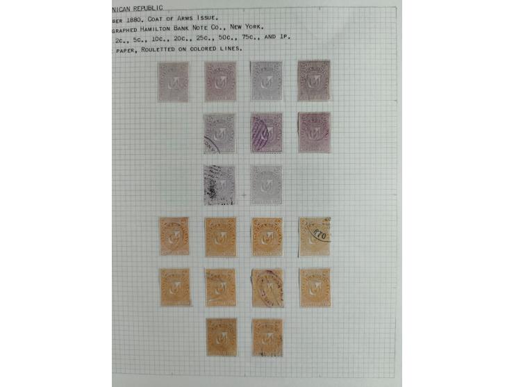 1880, small unused and used collection including some multiples, all on written up pages, mostly good quality