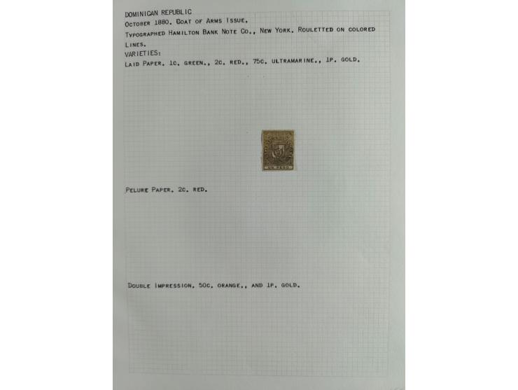 1880, small unused and used collection including some multiples, all on written up pages, mostly good quality