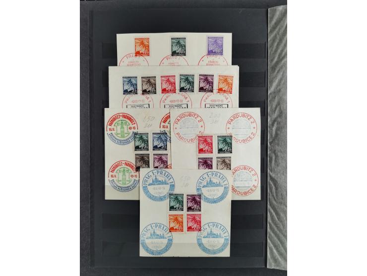 1939/45, interesting group of hundreds of covers, cards and on pieces, including many different cancellations, registered cov