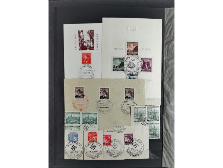 1939/45, interesting group of hundreds of covers, cards and on pieces, including many different cancellations, registered cov