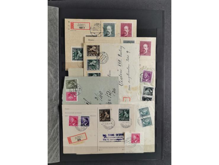 1939/45, interesting group of hundreds of covers, cards and on pieces, including many different cancellations, registered cov