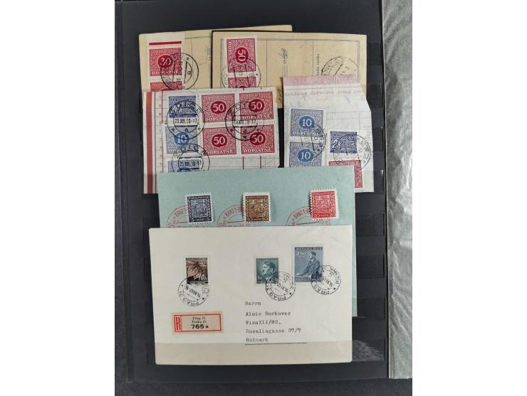 1939/45, interesting group of hundreds of covers, cards and on pieces, including many different cancellations, registered cov