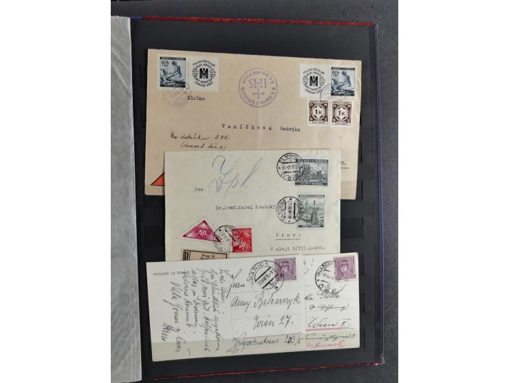 1939/45, interesting group of hundreds of covers, cards and on pieces, including many different cancellations, registered cov