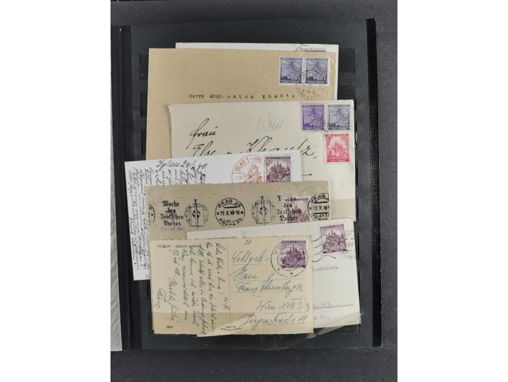 1939/45, interesting group of hundreds of covers, cards and on pieces, including many different cancellations, registered cov