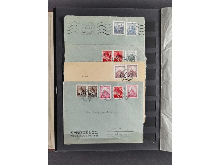 1939/45, interesting group of hundreds of covers, cards and on pieces, including many different cancellations, registered cov