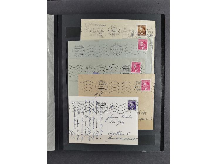 1939/45, interesting group of hundreds of covers, cards and on pieces, including many different cancellations, registered cov