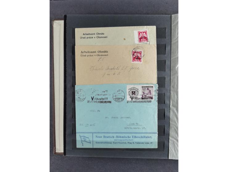 1939/45, interesting group of hundreds of covers, cards and on pieces, including many different cancellations, registered cov