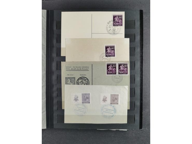 1939/45, interesting group of hundreds of covers, cards and on pieces, including many different cancellations, registered cov