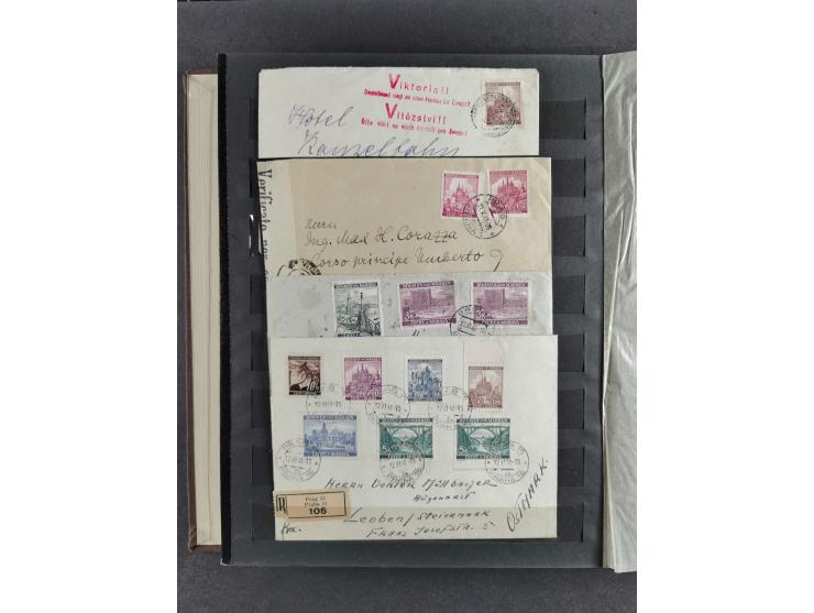 1939/45, interesting group of hundreds of covers, cards and on pieces, including many different cancellations, registered cov