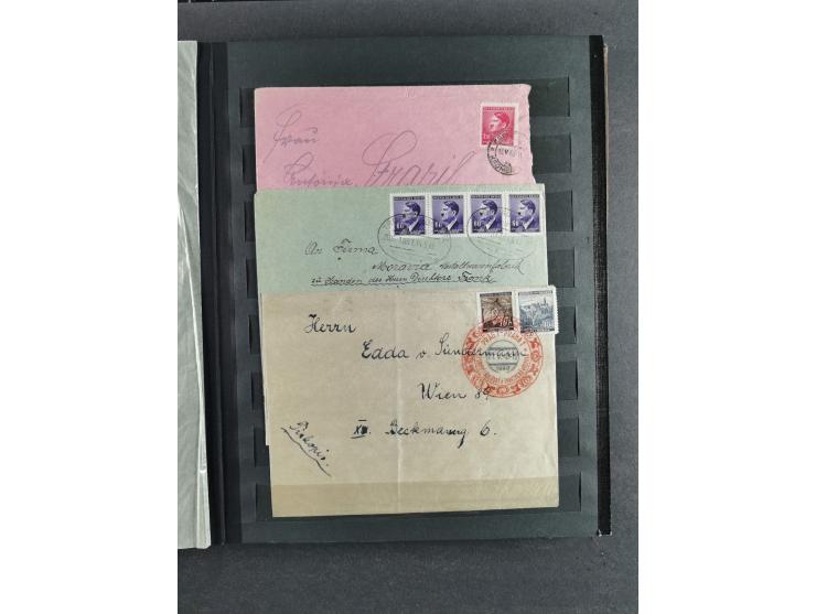 1939/45, interesting group of hundreds of covers, cards and on pieces, including many different cancellations, registered cov