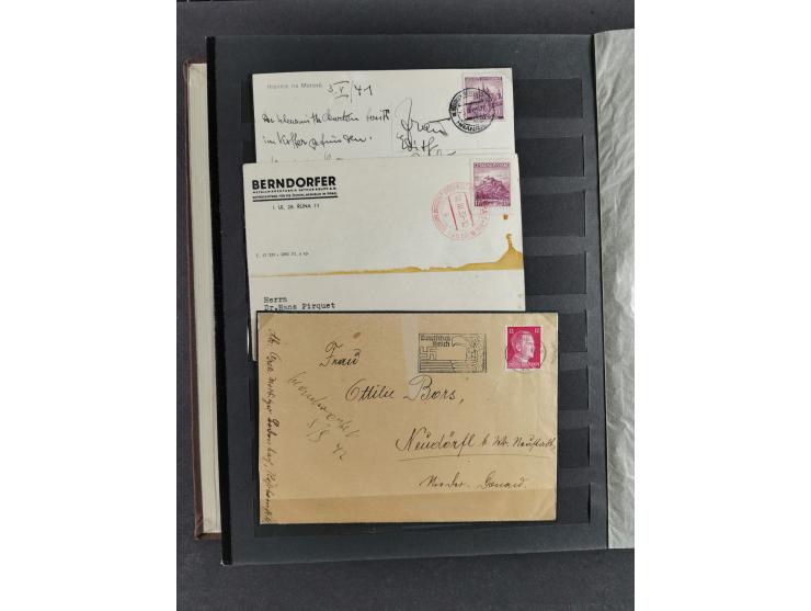 1939/45, interesting group of hundreds of covers, cards and on pieces, including many different cancellations, registered cov