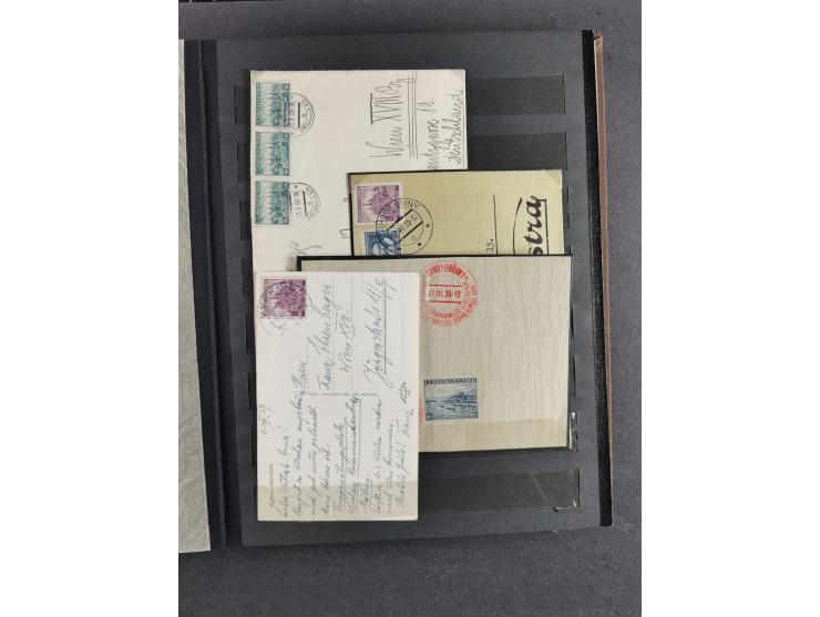 1939/45, interesting group of hundreds of covers, cards and on pieces, including many different cancellations, registered cov