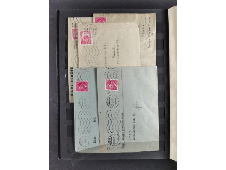 1939/45, interesting group of hundreds of covers, cards and on pieces, including many different cancellations, registered cov