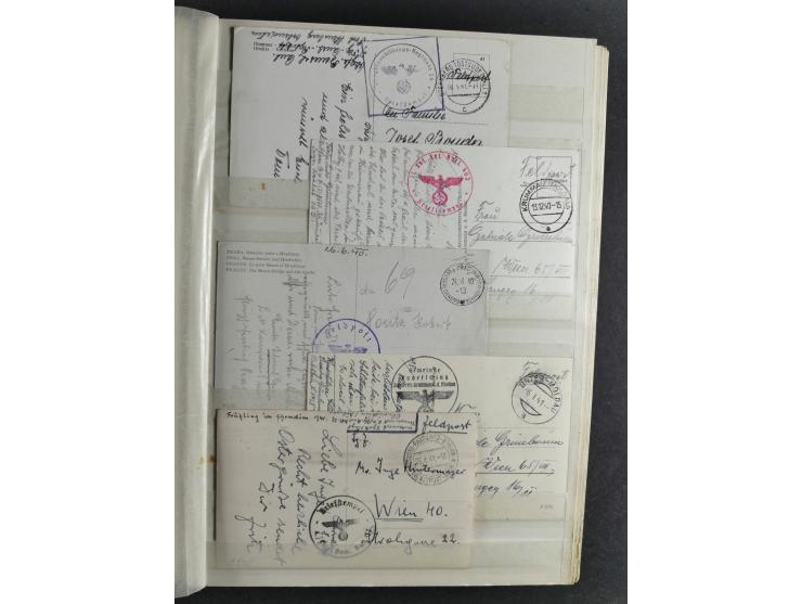 1939/45, interesting group of hundreds of covers, cards and on pieces, including many different cancellations, registered cov