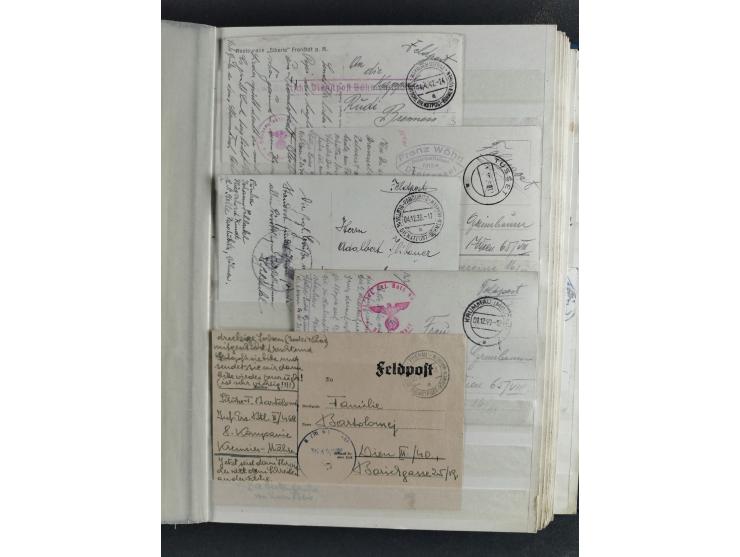 1939/45, interesting group of hundreds of covers, cards and on pieces, including many different cancellations, registered cov