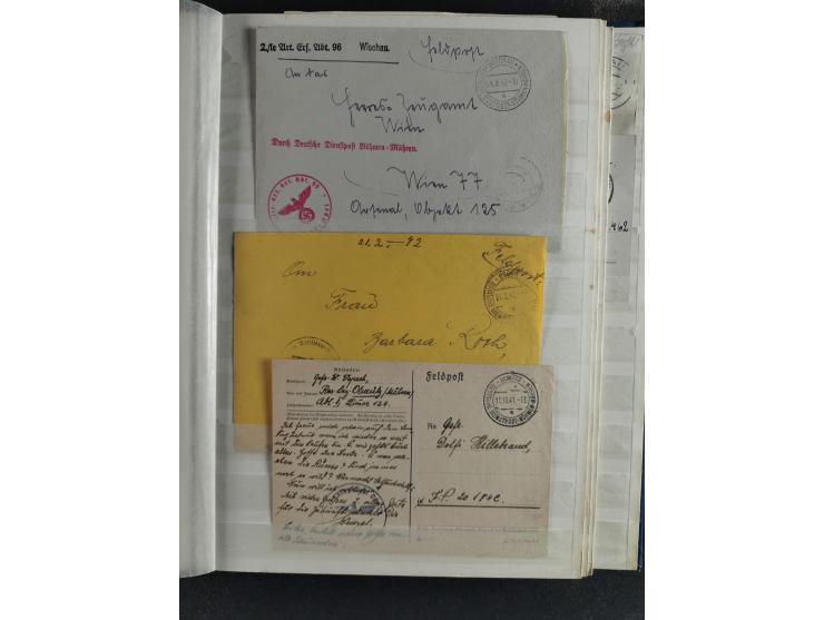 1939/45, interesting group of hundreds of covers, cards and on pieces, including many different cancellations, registered cov