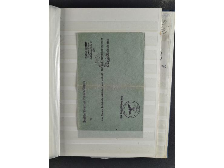 1939/45, interesting group of hundreds of covers, cards and on pieces, including many different cancellations, registered cov