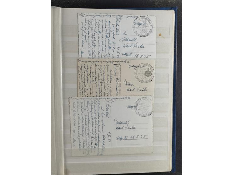 1939/45, interesting group of hundreds of covers, cards and on pieces, including many different cancellations, registered cov