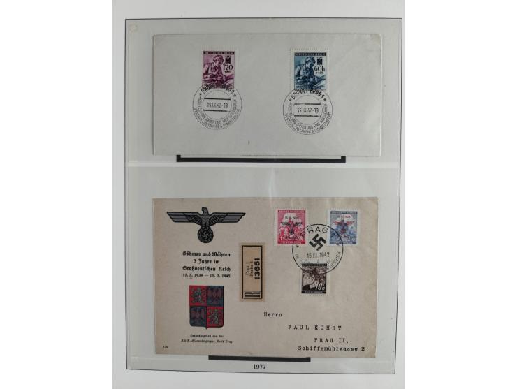 1939/45, interesting group of hundreds of covers, cards and on pieces, including many different cancellations, registered cov