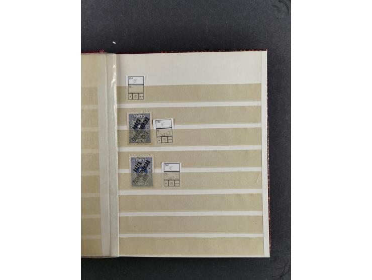 1918, ungebrauchte Sammlung mit einer gebrauchten Marke der "POSTA CESKOSLOVENSKA"-Aufdruckausgaben auf österreichischen und 