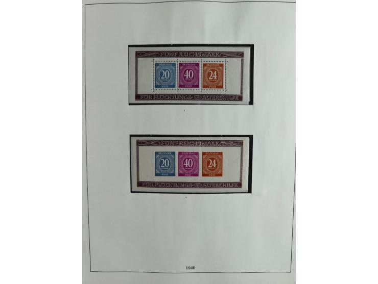 1949/68, vorwiegend postfrische, in den Hauptnummern augenscheinlich komplette Sammlung inkl. Posthornsatz und etwas Bizone, 