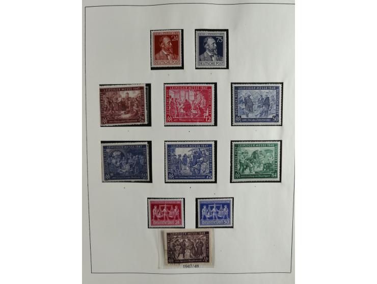 1949/68, vorwiegend postfrische, in den Hauptnummern augenscheinlich komplette Sammlung inkl. Posthornsatz und etwas Bizone, 