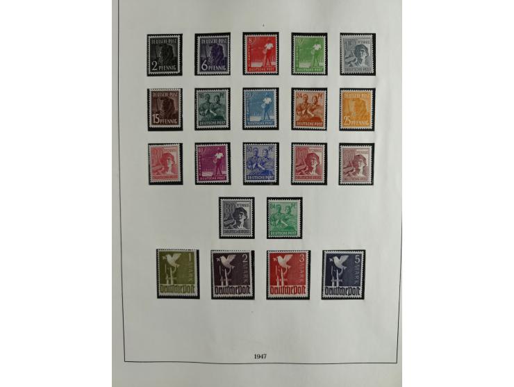 1949/68, vorwiegend postfrische, in den Hauptnummern augenscheinlich komplette Sammlung inkl. Posthornsatz und etwas Bizone, 