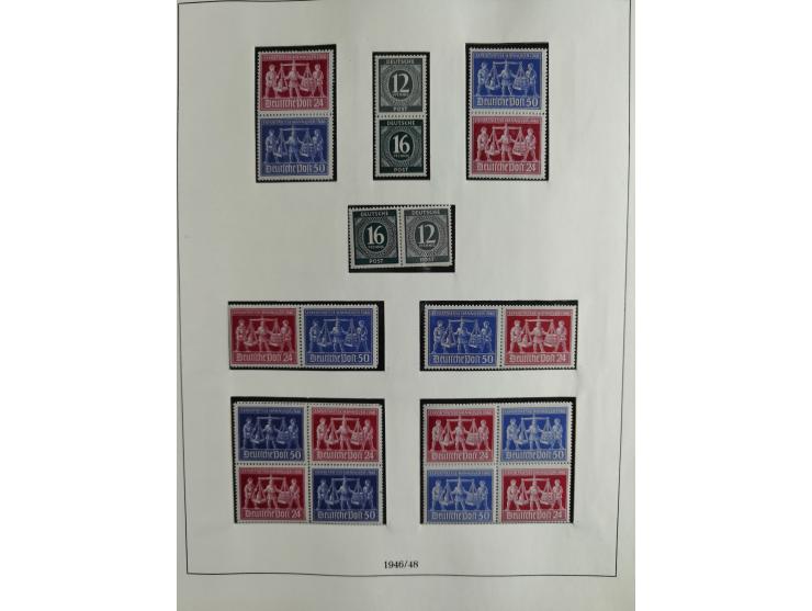 1949/68, vorwiegend postfrische, in den Hauptnummern augenscheinlich komplette Sammlung inkl. Posthornsatz und etwas Bizone, 