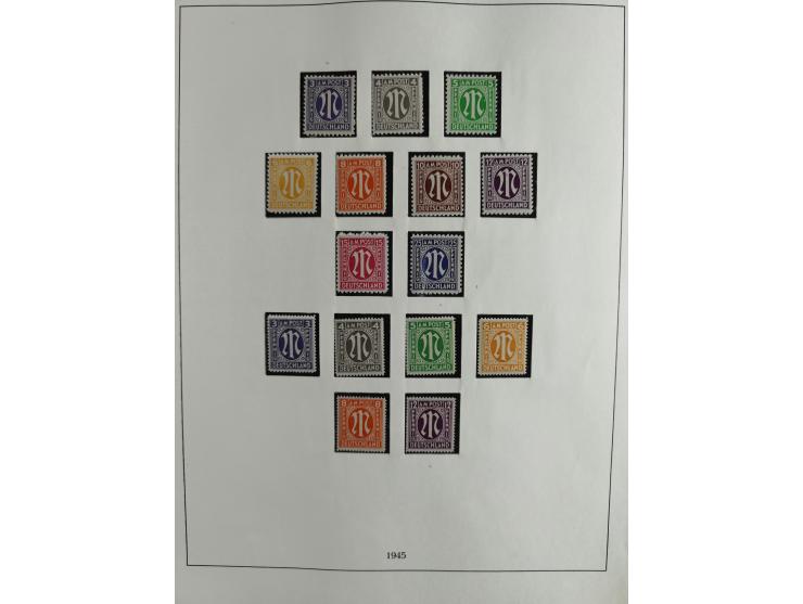 1949/68, vorwiegend postfrische, in den Hauptnummern augenscheinlich komplette Sammlung inkl. Posthornsatz und etwas Bizone, 