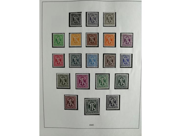 1949/68, vorwiegend postfrische, in den Hauptnummern augenscheinlich komplette Sammlung inkl. Posthornsatz und etwas Bizone, 