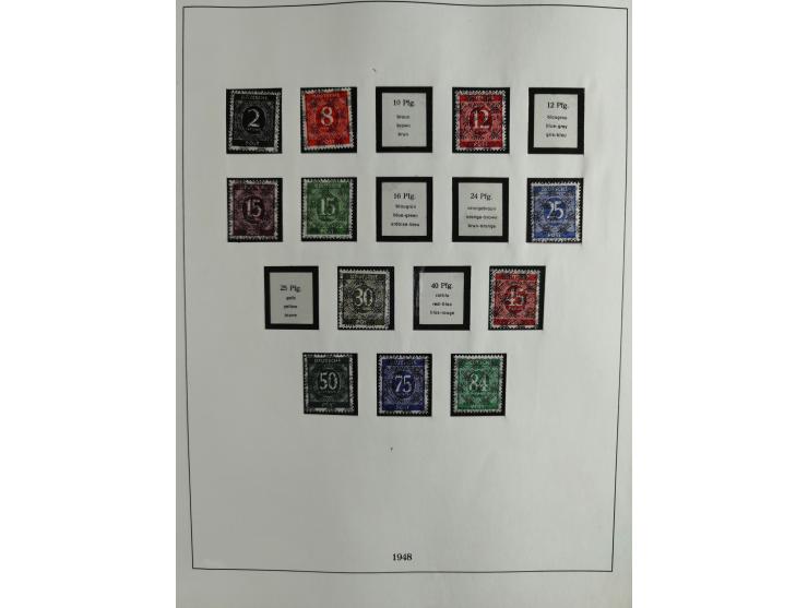 1949/68, vorwiegend postfrische, in den Hauptnummern augenscheinlich komplette Sammlung inkl. Posthornsatz und etwas Bizone, 