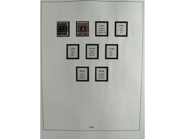 1949/68, vorwiegend postfrische, in den Hauptnummern augenscheinlich komplette Sammlung inkl. Posthornsatz und etwas Bizone, 
